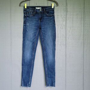 Zara Z1975 Raw-Hem Denim Jeans. Size 2